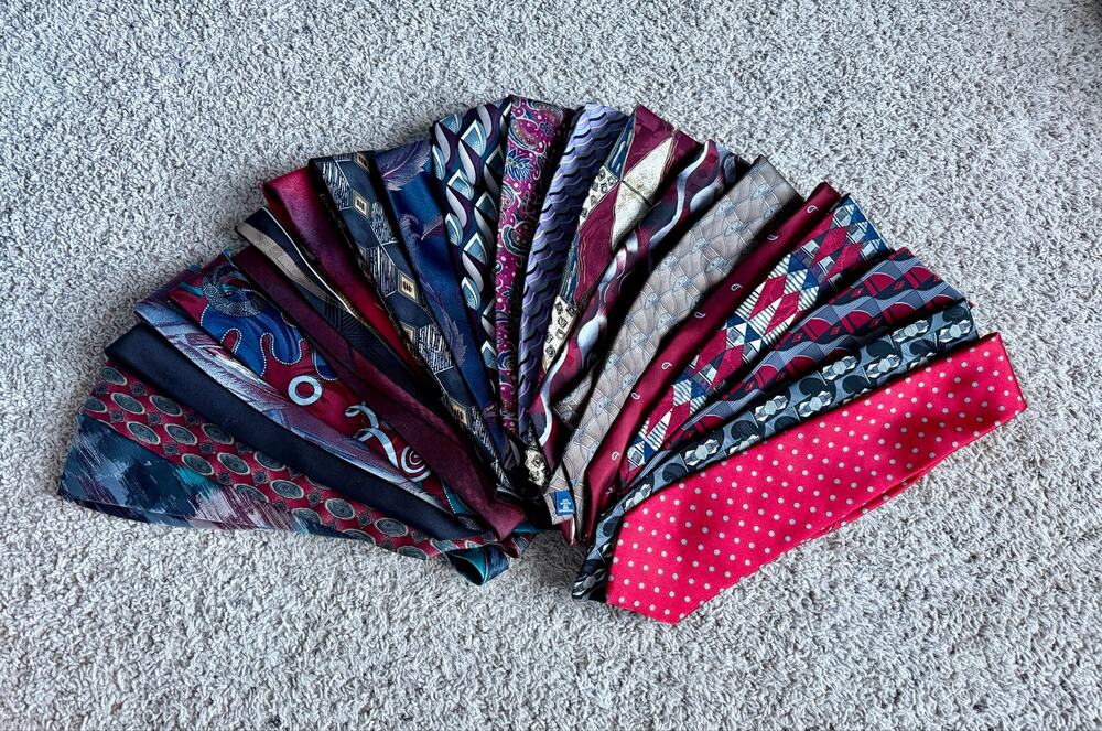 Vintage 90s Mens Tie Lot - 21 Pack Bulk Wholesale + 3 Free